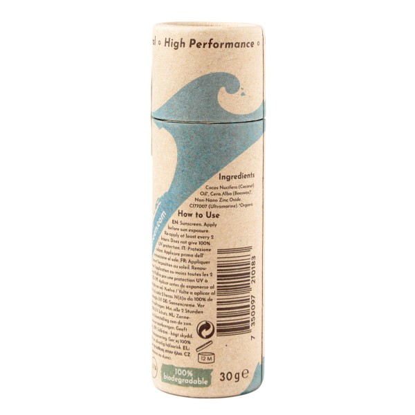 Stick Solaire Minéral SPF30 - Bleu Océan 30 g