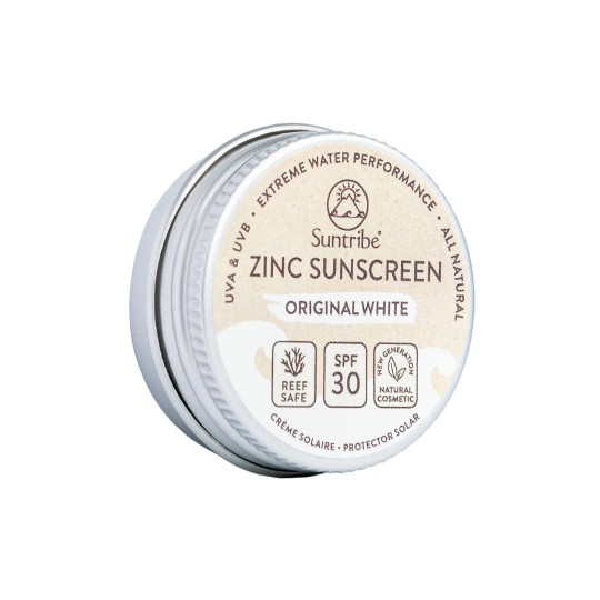 Écran Solaire Visage Minéral Zinc SPF30 Mini - Blanc 15 g | SUNTRIBE